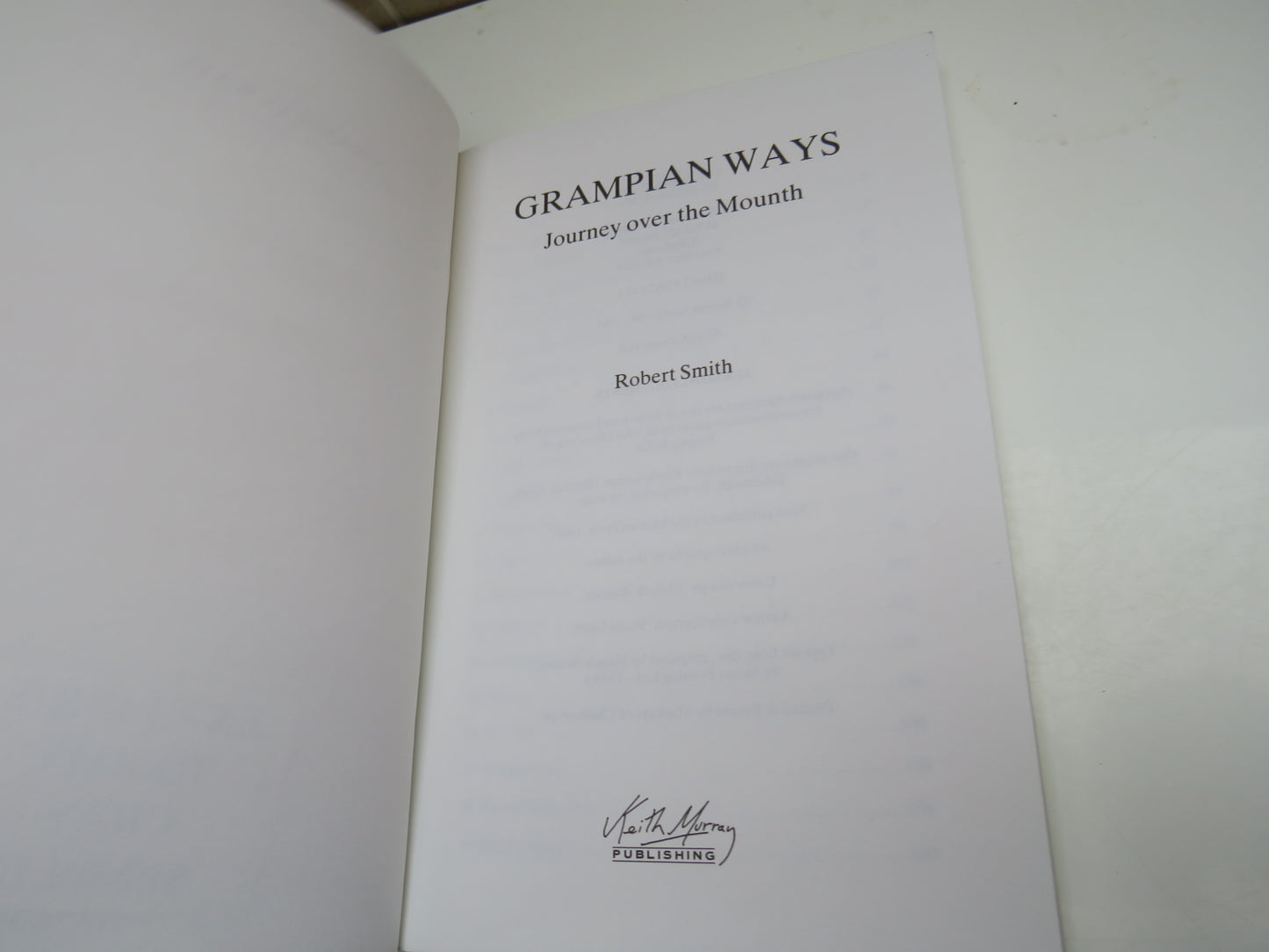 Grampian Ways, Journey over the Mounth by Robert Smith, 1991