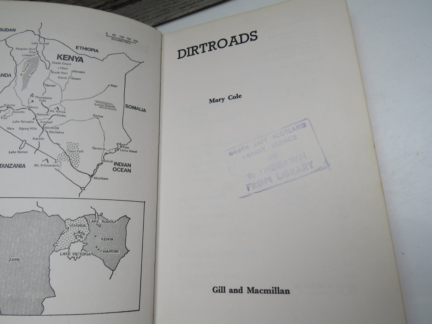 Dirtroads, Footloose in Africa by Mary Cole, 1975