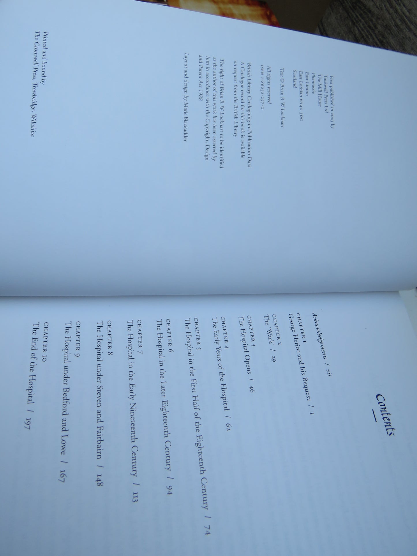 Jinglin' Geordie's Legacy A History of George Heriot's Hospital and School By Brian R W Lockhart 2003