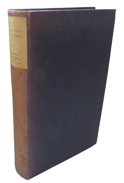 The Anecdotes and Egotisms of Henry Mackenzie 1745-1831 -- 1927