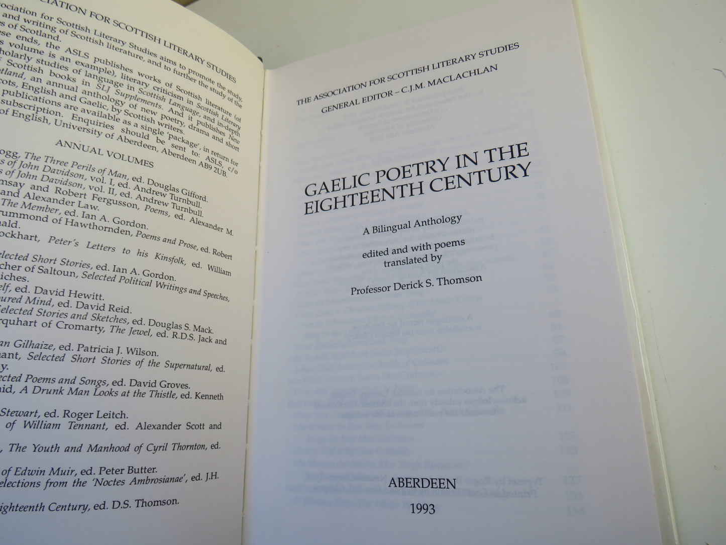 Gaelic Poetry In The Eighteenth Century A Bilingual Anthology 1993