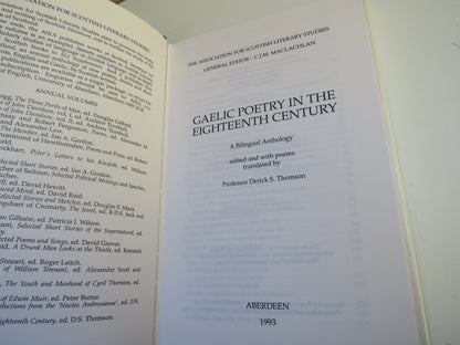 Gaelic Poetry In The Eighteenth Century A Bilingual Anthology 1993 book image 3