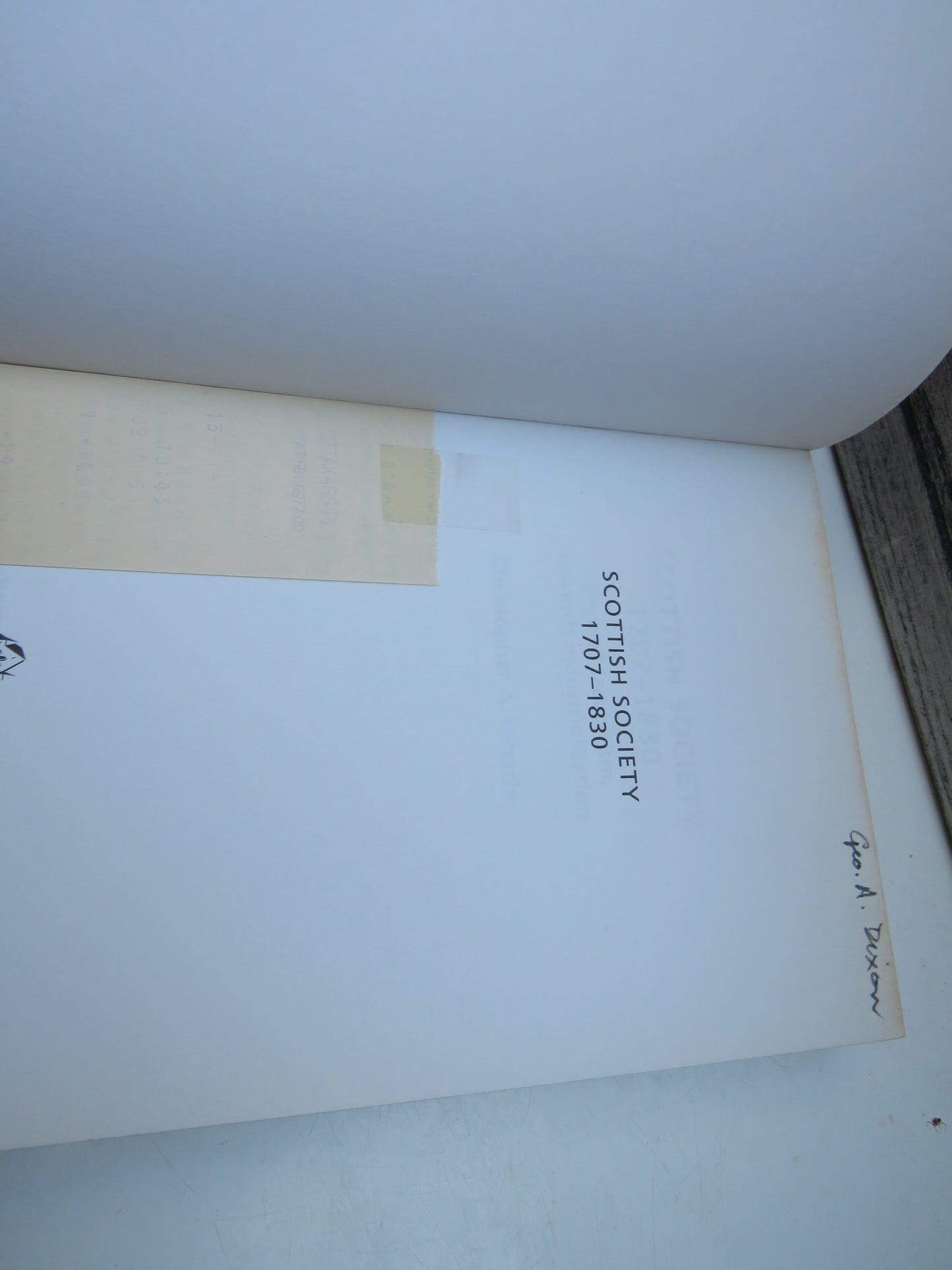Scottish Society 1707-1830 Beyond Jacobitism, Towards Industrialisation By Christopher A. Whatley 2000