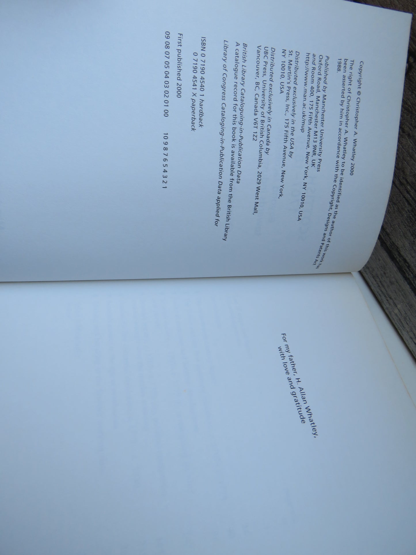 Scottish Society 1707-1830 Beyond Jacobitism, Towards Industrialisation By Christopher A. Whatley 2000