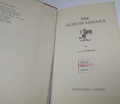 The Guns Of Lincoln By A.A. Andrews 1982 book image 3