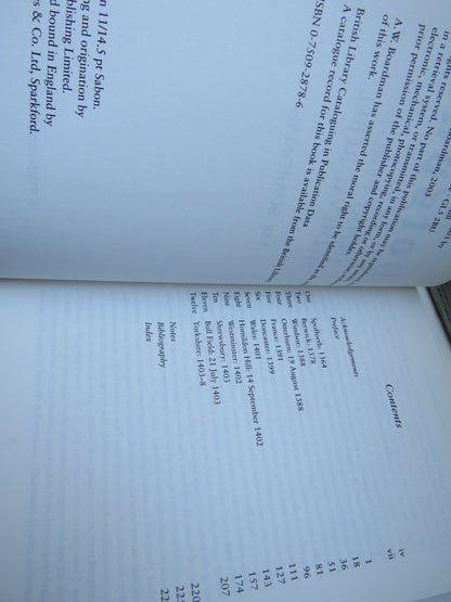 Hotspur Henry Percy: Medieval Rebel By A. W. Boardman 2003 book image 4