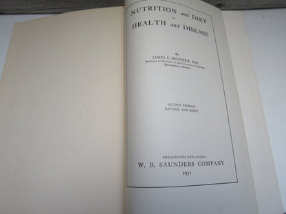 Nutrition and Diet In Health and Disease By James S. McLester 1931 book image 3