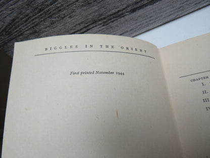 Biggles In The Orient By Captain W. E. Johns 1944 1st Edition