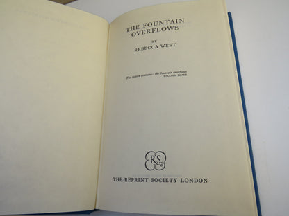 The Fountain Overflows By Rebecca West 1958 book image 3
