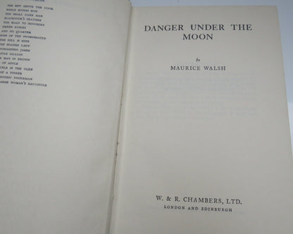 Danger Under The Moon By Maurice Walsh 1956 1st Edition book image 3