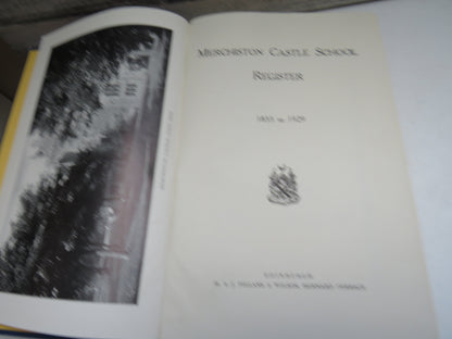 Merchiston Castle School Register 1833 to 1929 book image 3