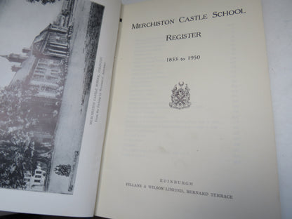 Merchiston Castle School Register 1833 to 1950 book image 3