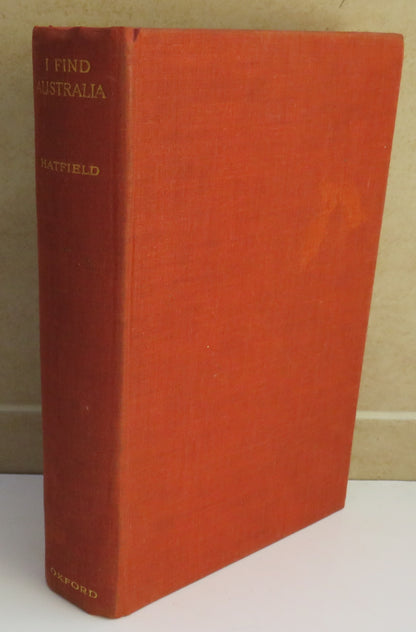 I Find Australia By William Hatfield 1937 book image 2