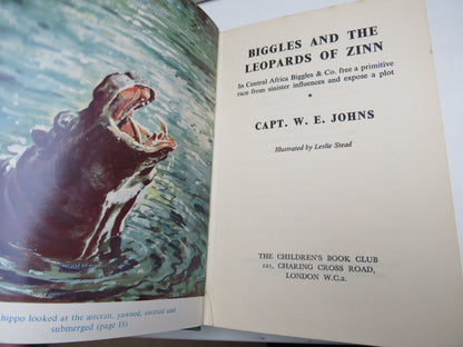 Biggles and The Leopards of Zinn By Captain W.E. Johns 1960