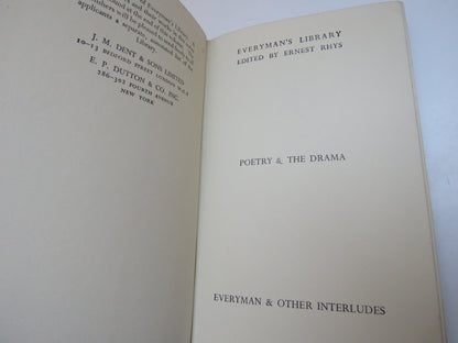 Everyman and Other Interludes Everyman's Library Edited By Ernest Rhys 1939 book image 5
