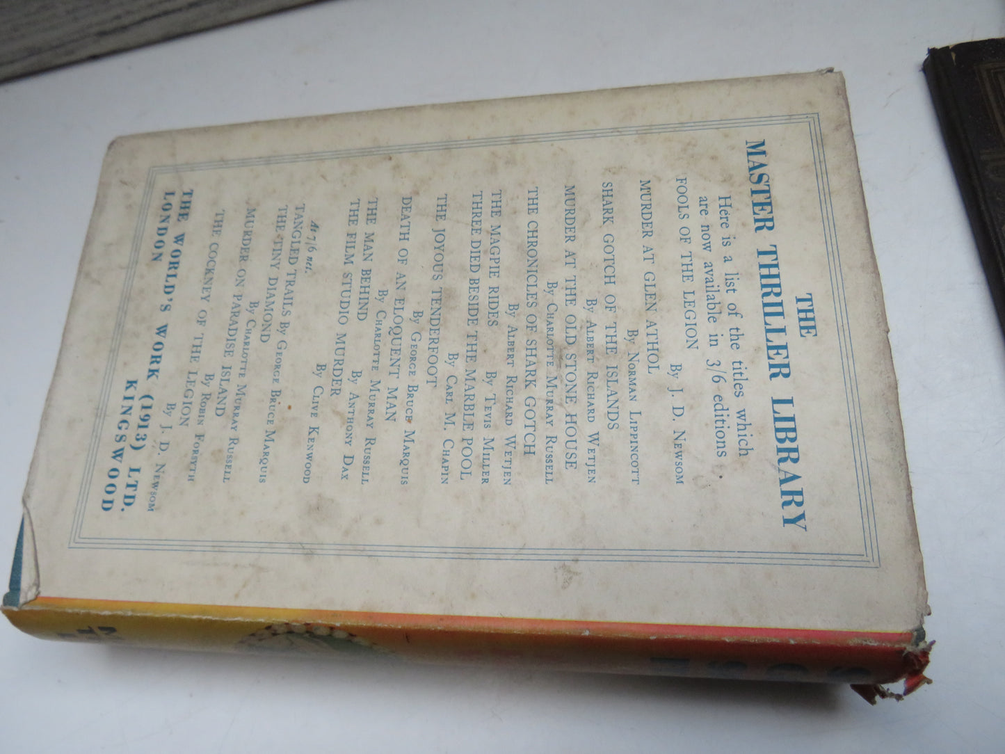 Shark Gotch Shoots It Out and Goes On The Last Great Adventure By Albert Richard Wetjen 1938