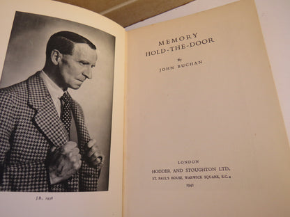 Memory Hold-The-Door By John Buchan 1941 book image 3