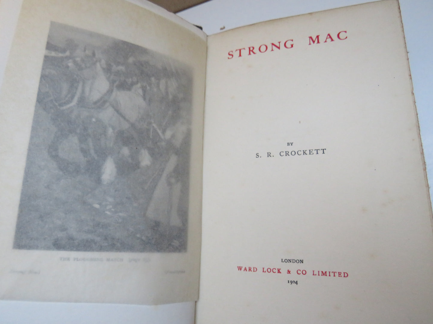 Strong Mac By S.R. Crockett 1904 1st Edition