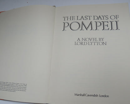 The Last Days Of Pompeii A Novel By Lord Lytton 1976 book image 3