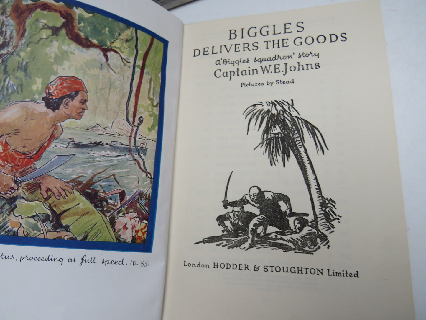 Biggles Delivers The Goods A Biggles Squadron Story By Captain W.E. Johns 1948