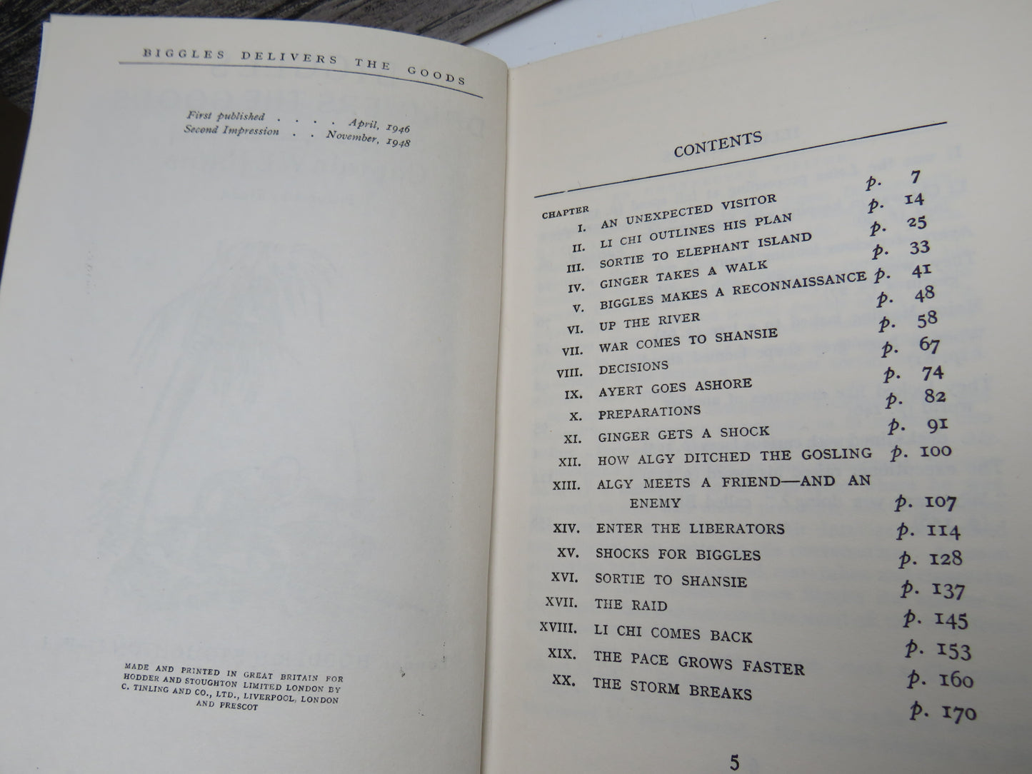 Biggles Delivers The Goods A Biggles Squadron Story By Captain W.E. Johns 1948