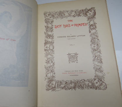 The Last Days Of Pompeii By Edward Bulwer Lytton Vol I 1899 book image 3