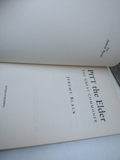 Pitt The Elder The Great Commoner By Jeremy Black 1999 book image 3