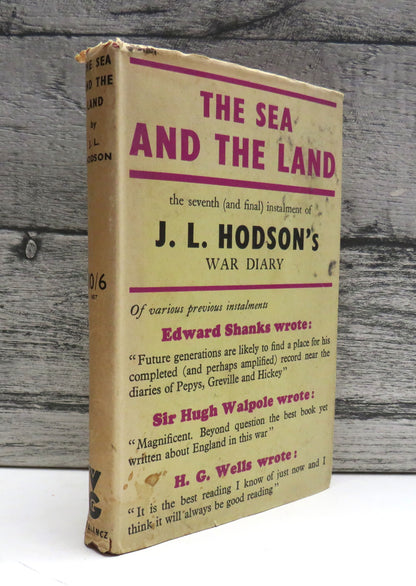 The Sea and The Land By James Lansdale Hodson 1945 book front cover