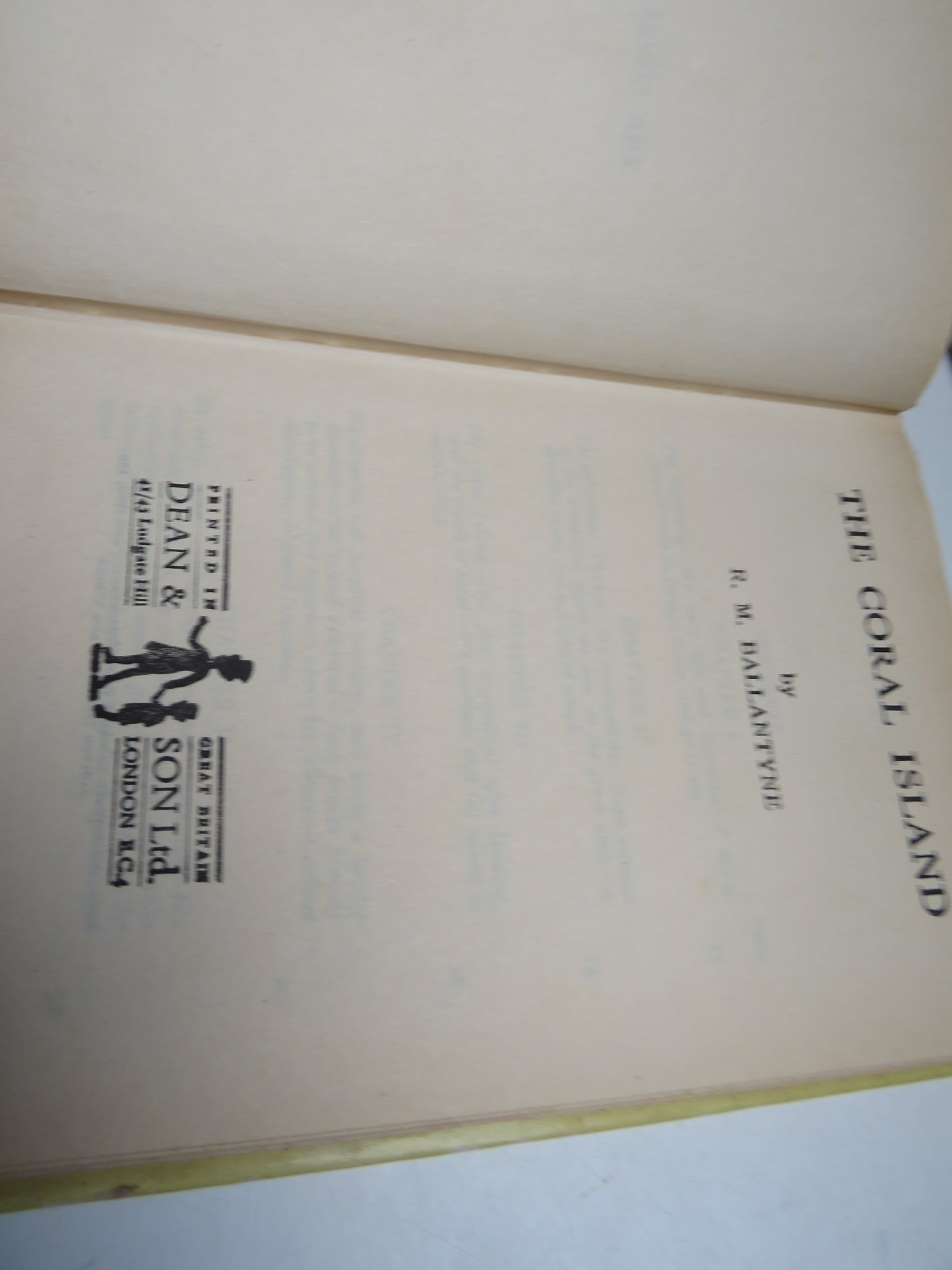 The Coral Island By R. M. Ba llantyne