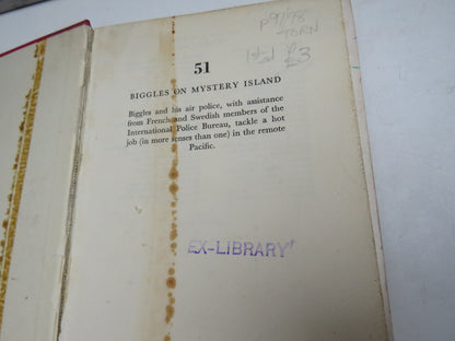Biggles On Mystery Island By Captain W.E. Johns 1958