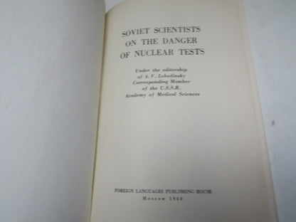 Soviet Scientists On The Danger Of Nuclear Tests Under The Editorship Of A. V. Lebedinsky Correspond book image 4