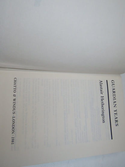 Guardian Years By Alastair Hetherington 1981 book image 3
