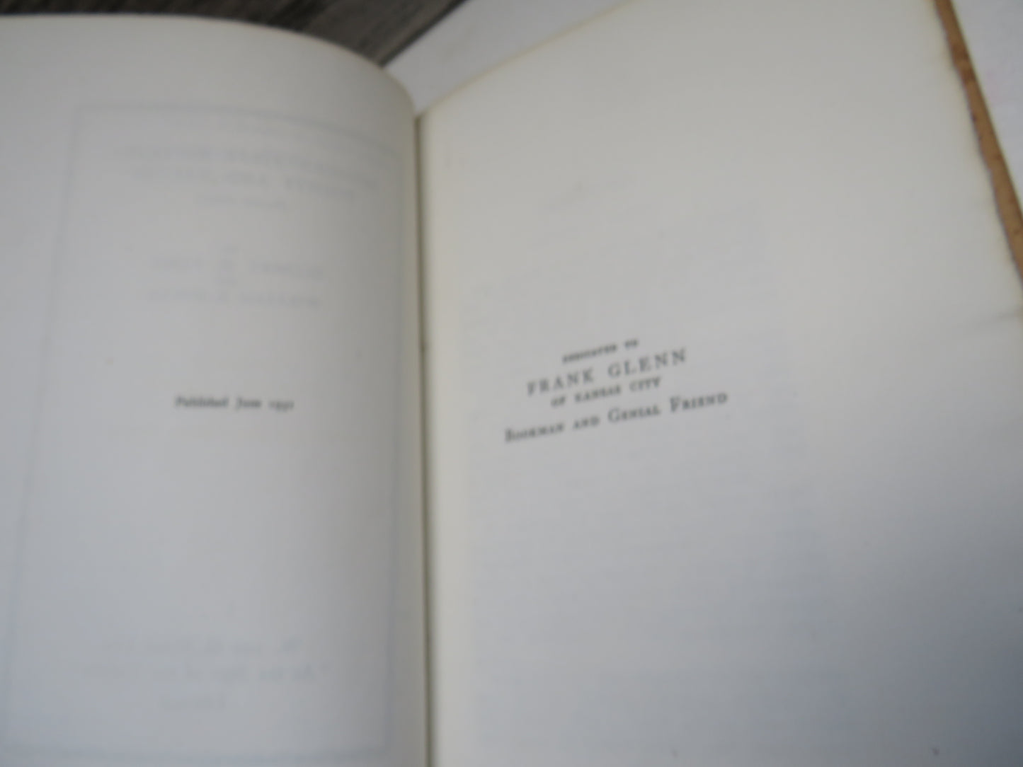 Modern First Editions: Points and Values (Second Series) By Gilbert H. Fabes and William. A. Foyle 1931 Limited Edition