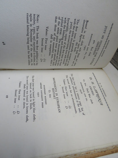 Modern First Editions: Points and Values (Second Series) By Gilbert H. Fabes and William. A. Foyle 1 book image 6
