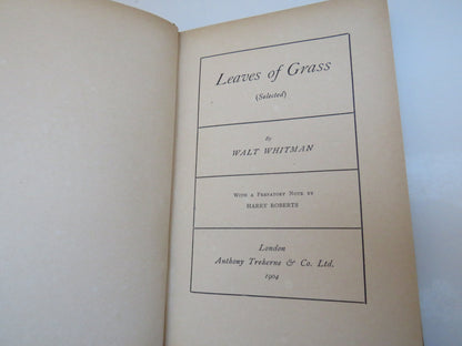 Leaves of Grass (Selected)  by Walt Whitman, 1904 book image 4