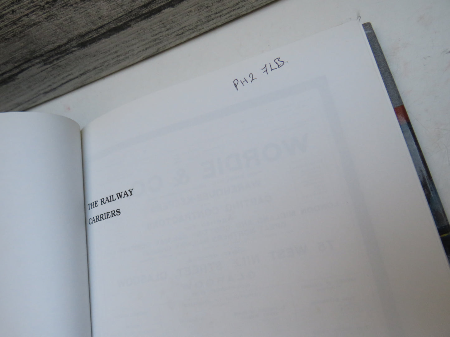 The Railway Carriers The History of Wordie & Co Carriers Hauliers and Store Keepers, as Told To and Illustrated By Edward Paget-Tomlinson 1990