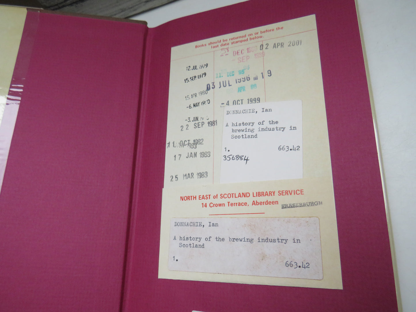 A History of the Brewing Industry in Scotland by Ian Donnachie, 1979