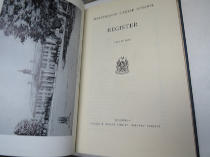 Merchiston Castle School Register 1833-1962 book image 3