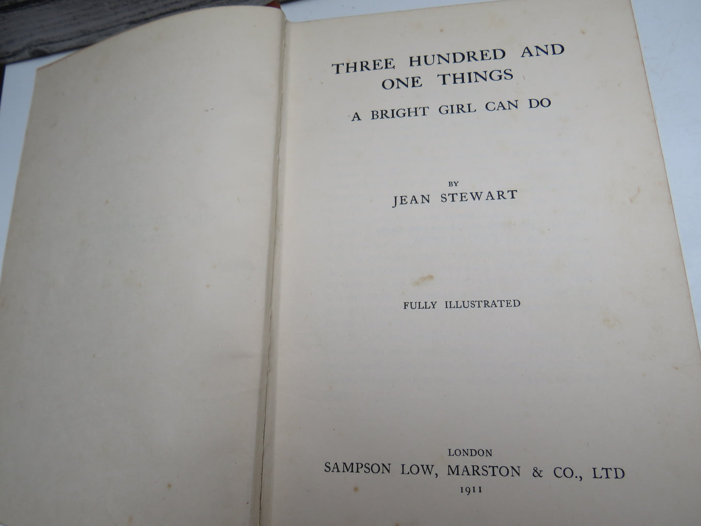 Three Hundreds and One Things A Bright Girl Can Do By Jean Stewart 1911