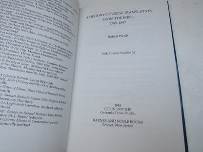 A History of Verse Translation From The Irish 1789-1897 By Robert Welch 1988 book image 3