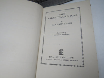 With Malice Toward Some by Margaret Halsey, 1938 book image 4