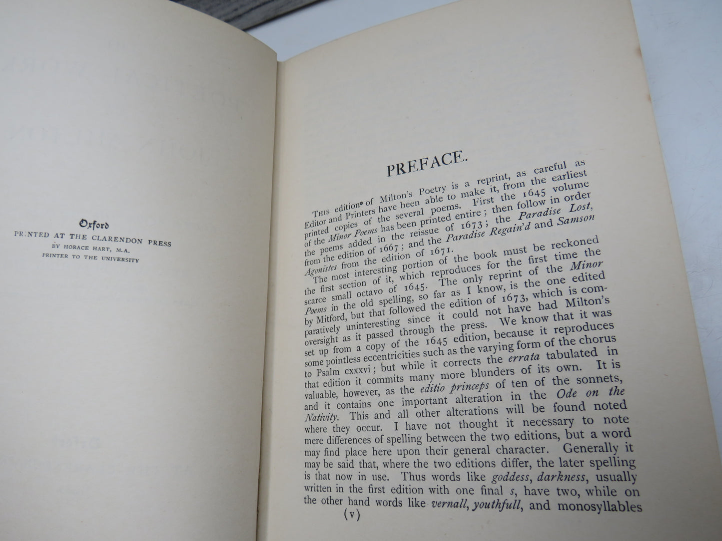The Poetical Works of John Milton, edited after the original texts by the Rev. H. C. Beeching, 1900