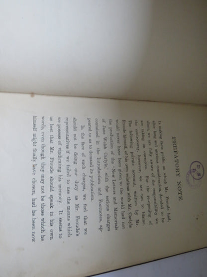 My Relations With Carlyle By James Anthony Froude 1903 book image 5