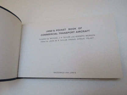 Jane's Pocket Book 3, Commercial Transport Aircraft, Edited by John W. R. Taylor, 1973 book image 3