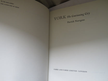 York The Continuing City By Patrick Nuttgens 1976 book image 3