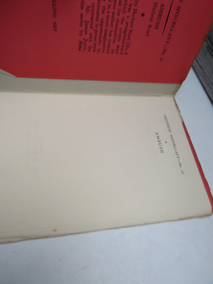 Ambush By Herbert Read 1930 Criterion Miscellany - No. 16 book image 3