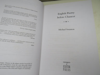 English Poetry Before Chaucer By Michael Swanton 2002 book image 3