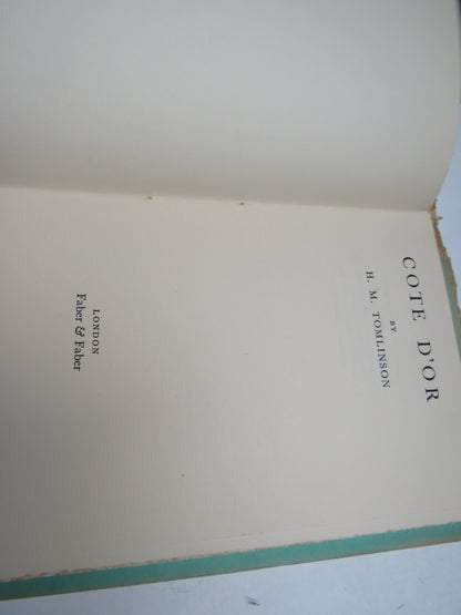 Cote D'Or By H. M. Tomlinson 1929 - Criterion Miscellany - No 2 . book image 3