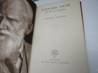 Bernard Shaw, His Life and Personality by Hesketh Pearson, 1943 book image 3