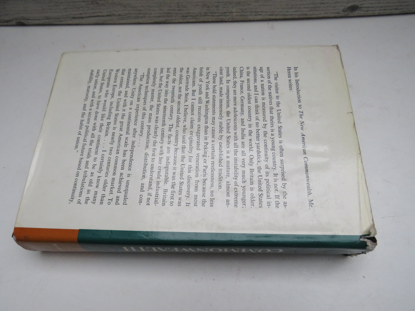 The New American Commonwealth By Louis Heren 1968